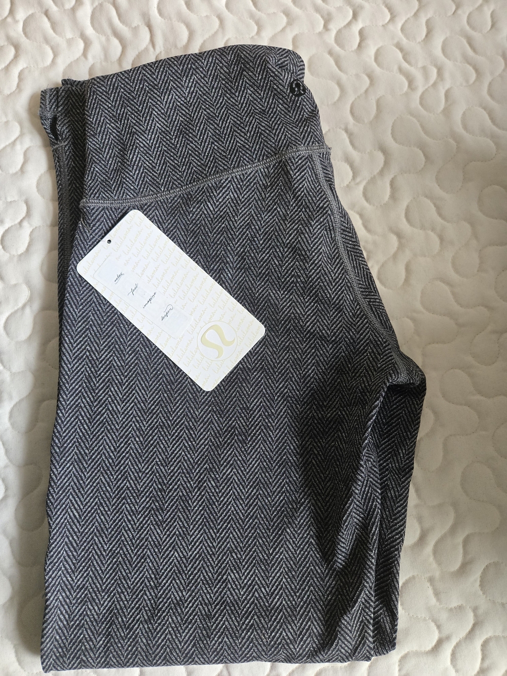 Lululemon City Kick It Pants - Gray Herringbone Leggings - 6 - NWT